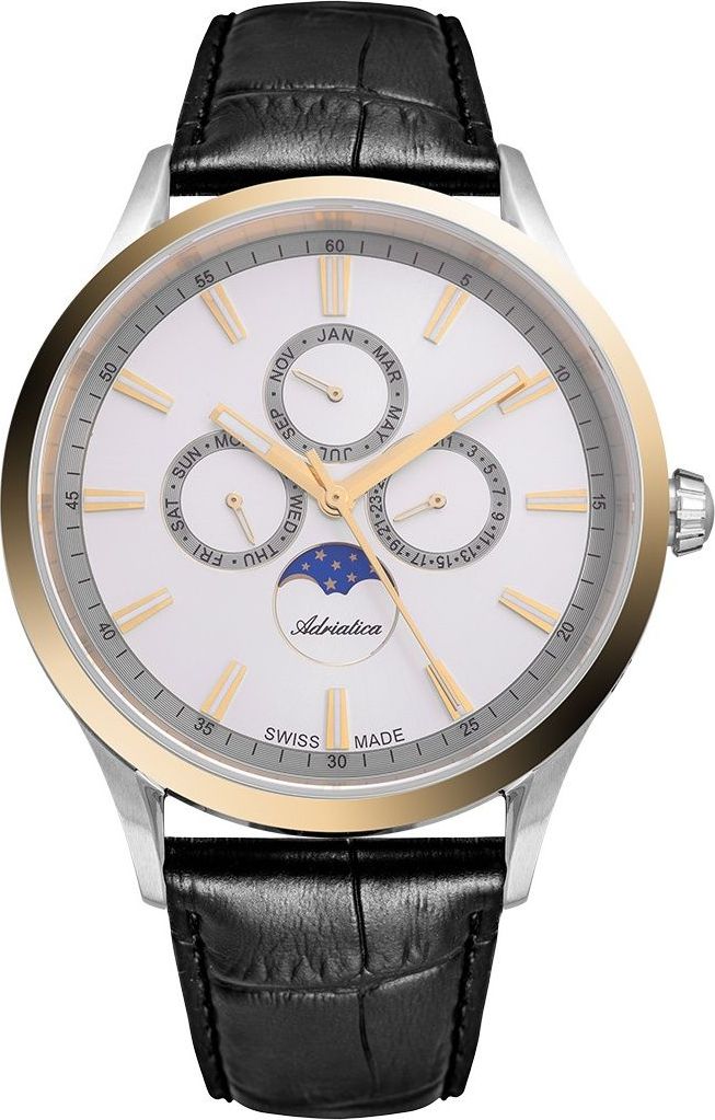 Zegarek Adriatica Zegarek męski Adriatica A8280.2213QF Multifunction