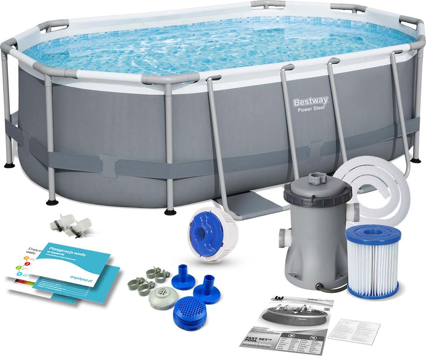 Bestway Basen stelażowy Power Steel 305x200cm 10w1 (5614A)