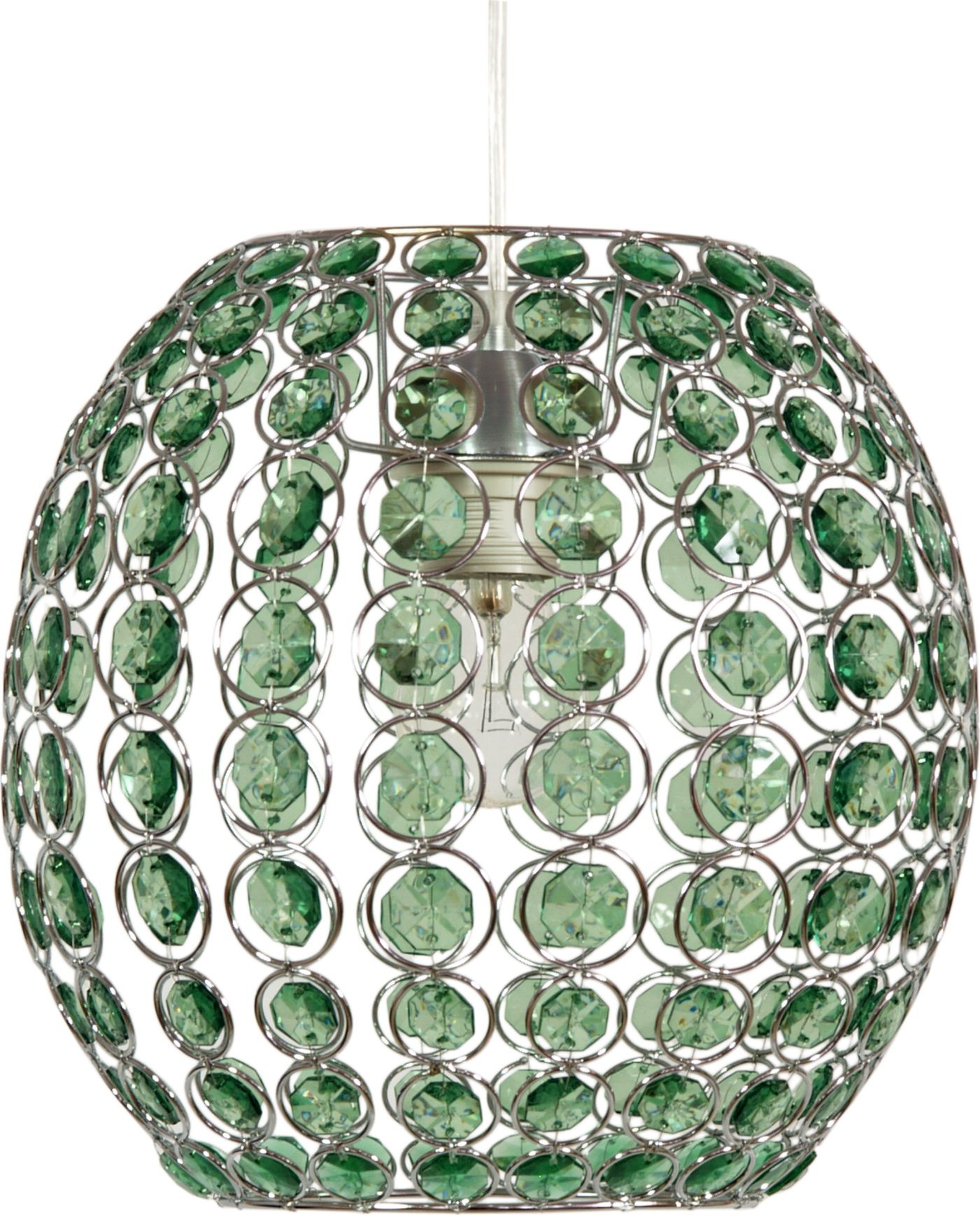 Lampa wisząca Candellux RICA glamour zielony (31-02556)