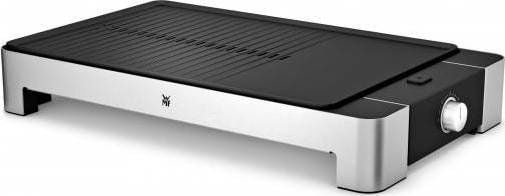 Grill elektryczny WMF WMF table grill Lono flat + ribbed (black / stainless steel, 2,300 watts)