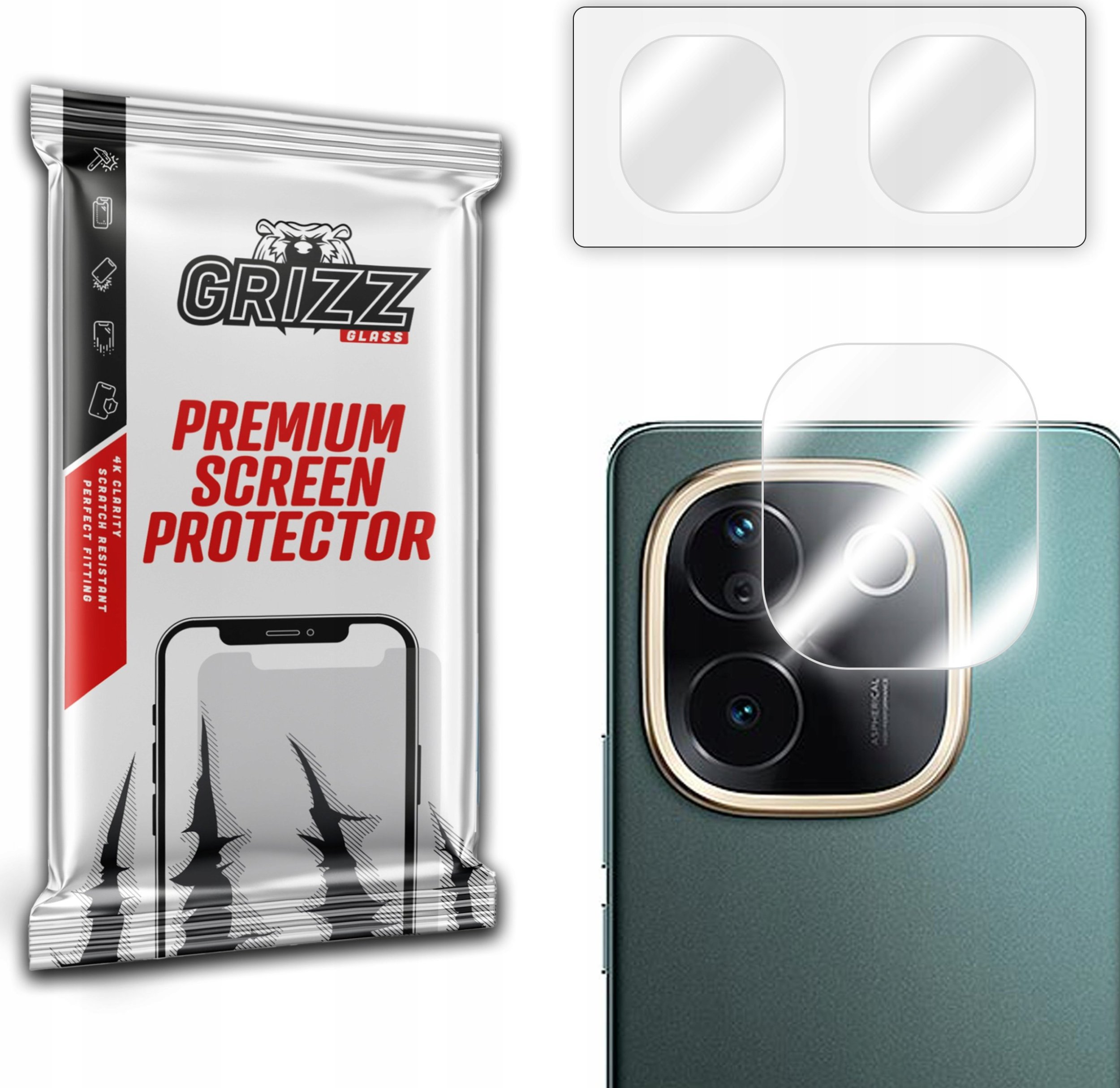 GrizzGlass Szkło na aparat GrizzGlass HybridGlass Camera do Vivo T3 Pro