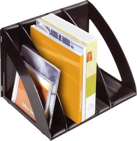 CEP Półka VERTUCEP 6 przegródek, czarny (CEP077)