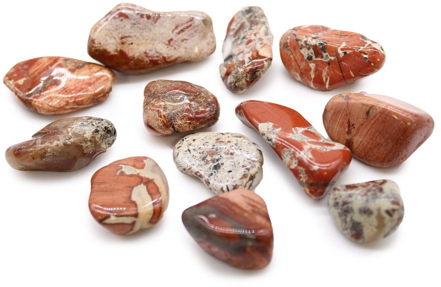 Kamień Afrykański Średni - Jasny Jaspis | 12 sztuk