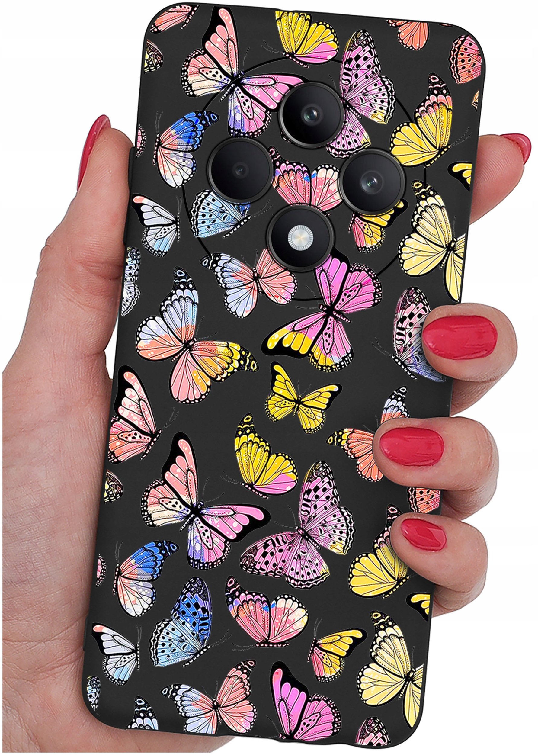 Etui do Oppo Reno 12 F 5G | 12 FS 5G WZORY |SILIKONOWE MATT CASE + SZKŁO 9H