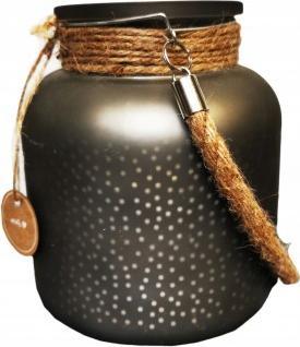 Boltze Świecznik szklany na tealight szary 16 cm