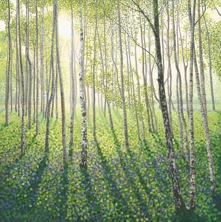 Susan Entwistle Karnet z kopertą Brzozowy las