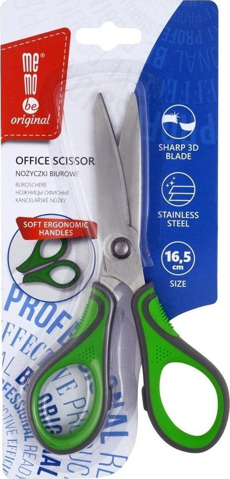 Nożyczki biurowo-szkolne 16,5cm MemoBe