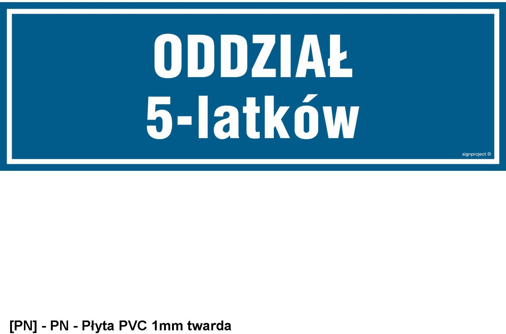 PA185 - Oddział 5 latków 600x200