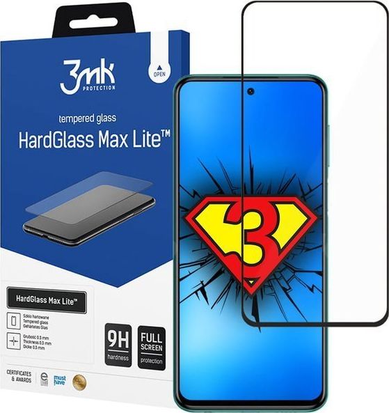 3MK Szkło hartowane na cały ekran do Redmi Note 9 Pro