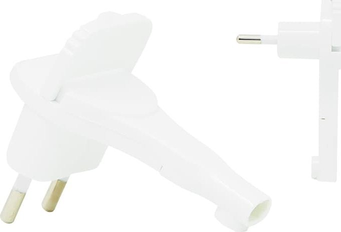 Blow 2293# Wtyczka wt-11p kątowa biała płaska