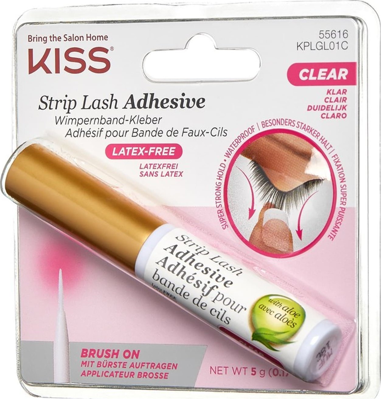 Kiss KISS Transparentny Klej do rzęs z aloesem 5g