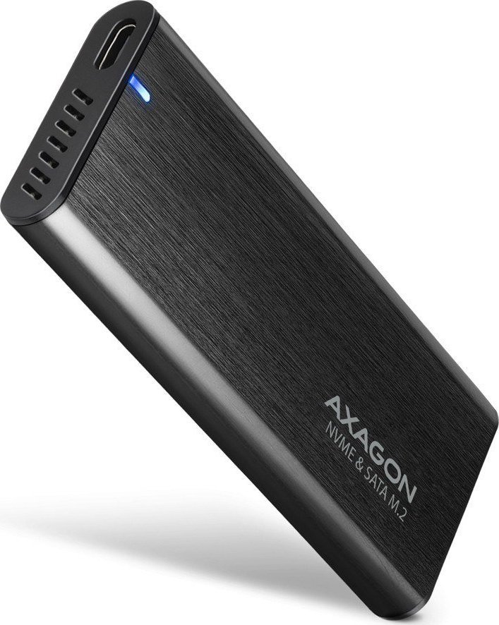 Kieszeń Axagon EEM2-SB2 zewnętrzna aluminiowa USB-C 3.2 Gen 2 - M.2 NVMe / SATA SSD 30-80mm