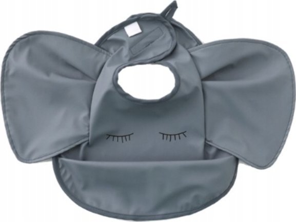 Śliniaczek dla Niemowlaka z Kieszonką i Falbankami SŁOŃ