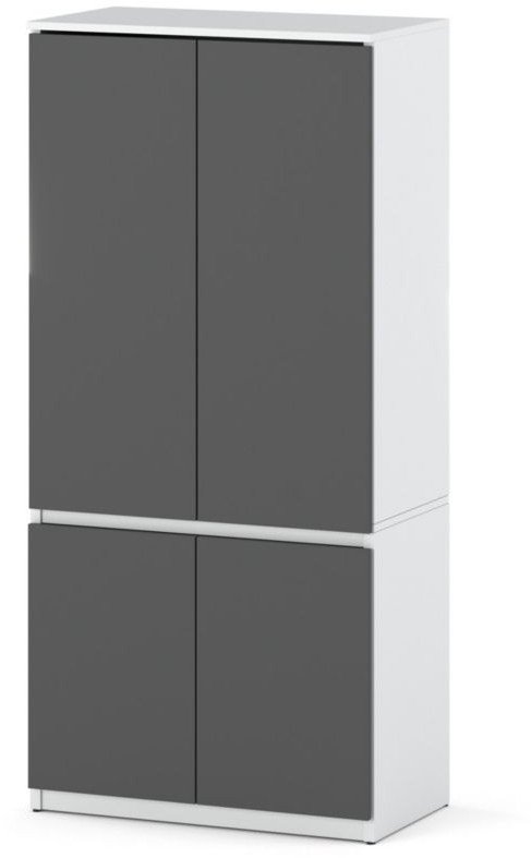 Szafa Szara Mat Do Sypialni Przedpokoju Garderoba Posti 80cm Półki Drążek