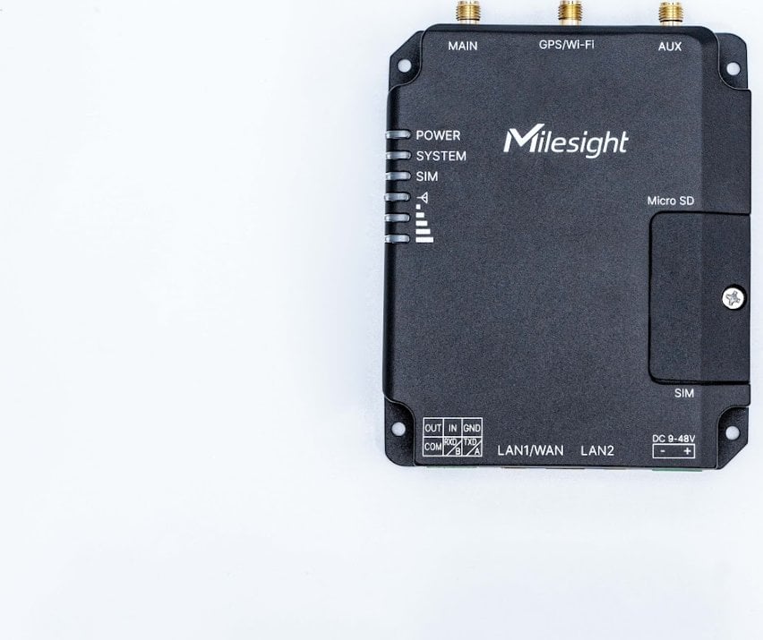 MILESIGHT Milesight UR32 Przemysłowy Router LTE z WiFi 2 * 10/100Mbps Aluminiowa Obudowa Dual Sim RS232 RS485 DI DO TCP UDP Modbus MQTT