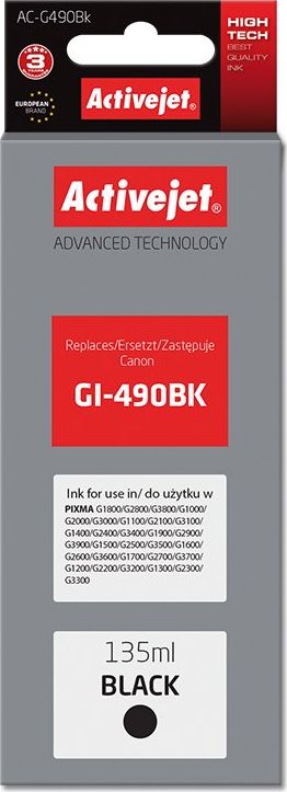 Tusz Activejet AC-G490Bk 135 ml black