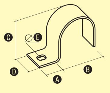 Elko-Bis Uchwyt metalowy UJ-32 ocynkowany 47.6 OC (94700601)