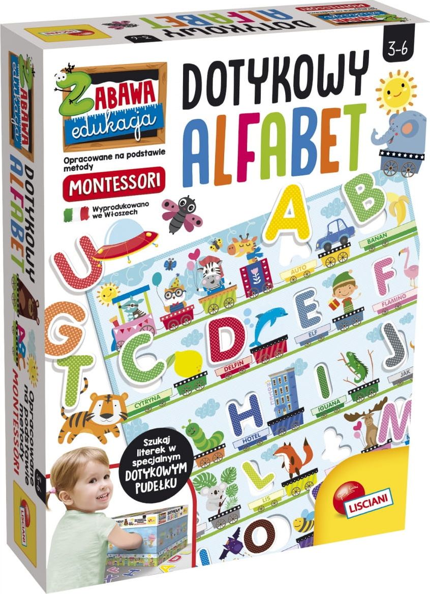 Lisciani Montessori Dotykowy Alfabet