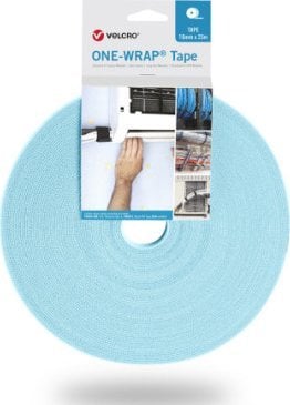 Velcro Taśma VELCRO One Wrap o szerokości 10 mm, turkusowa, 25 m