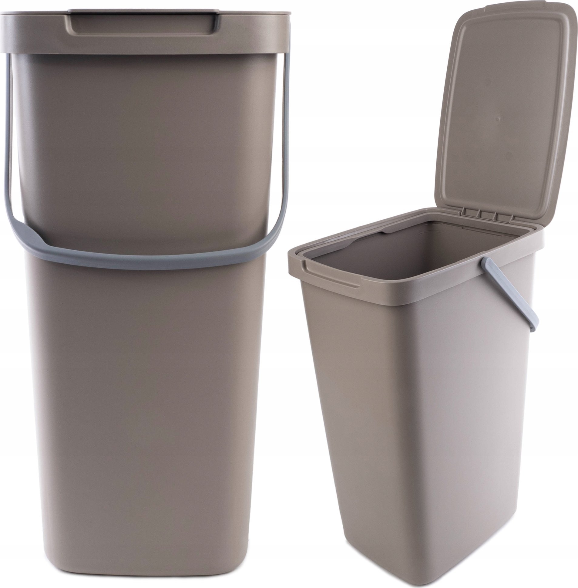 Kosz na śmieci Kadax KADAX Kosz Na Śmieci Pojemnik Na Odpady Z Pokrywą 20L Kubeł Do Segregacji