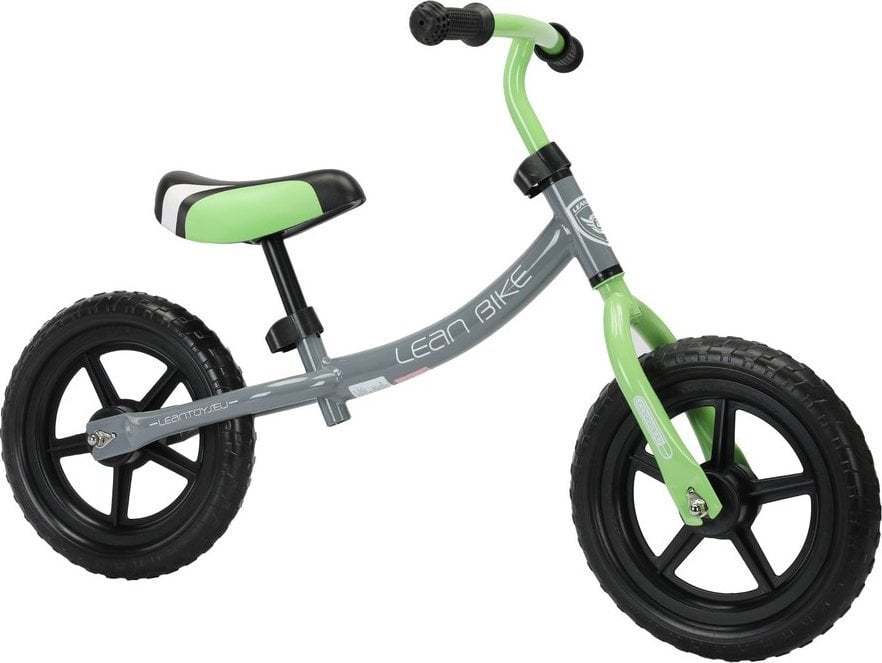 Rower Biegowy CORRADO Do Odpychania Czarny Zielony LEAN Toys