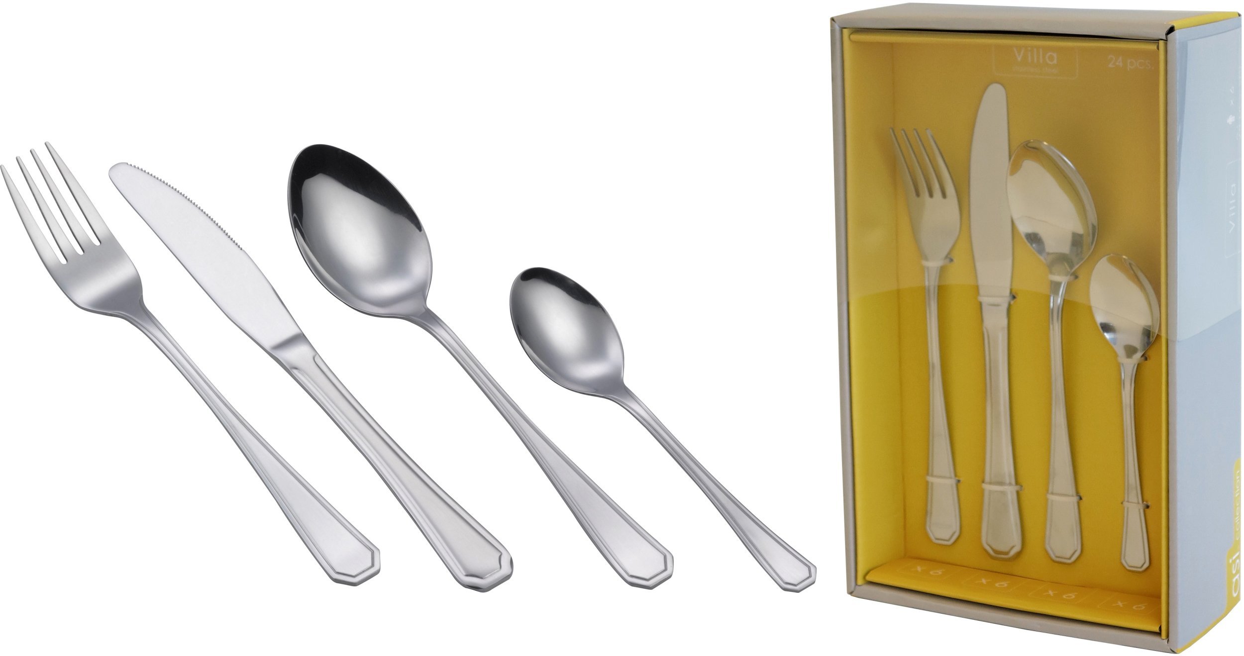 Cutlery set 24pcs. Villa 4 0/1 7/1 7/1 5mm 8032633440245