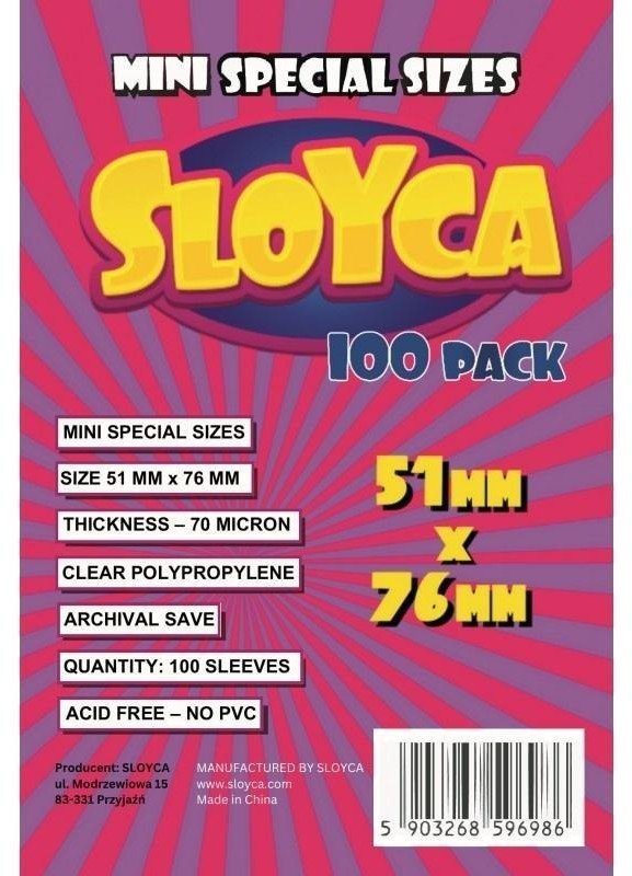 Koszulki Mini Special 51x76mm (100szt) SLOYCA