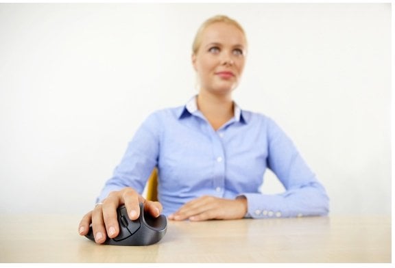 Mysz BakkerElkhuizen HandShoeMouse myszka Biuro prawa strona RF Wireless optyczny 1000 DPI