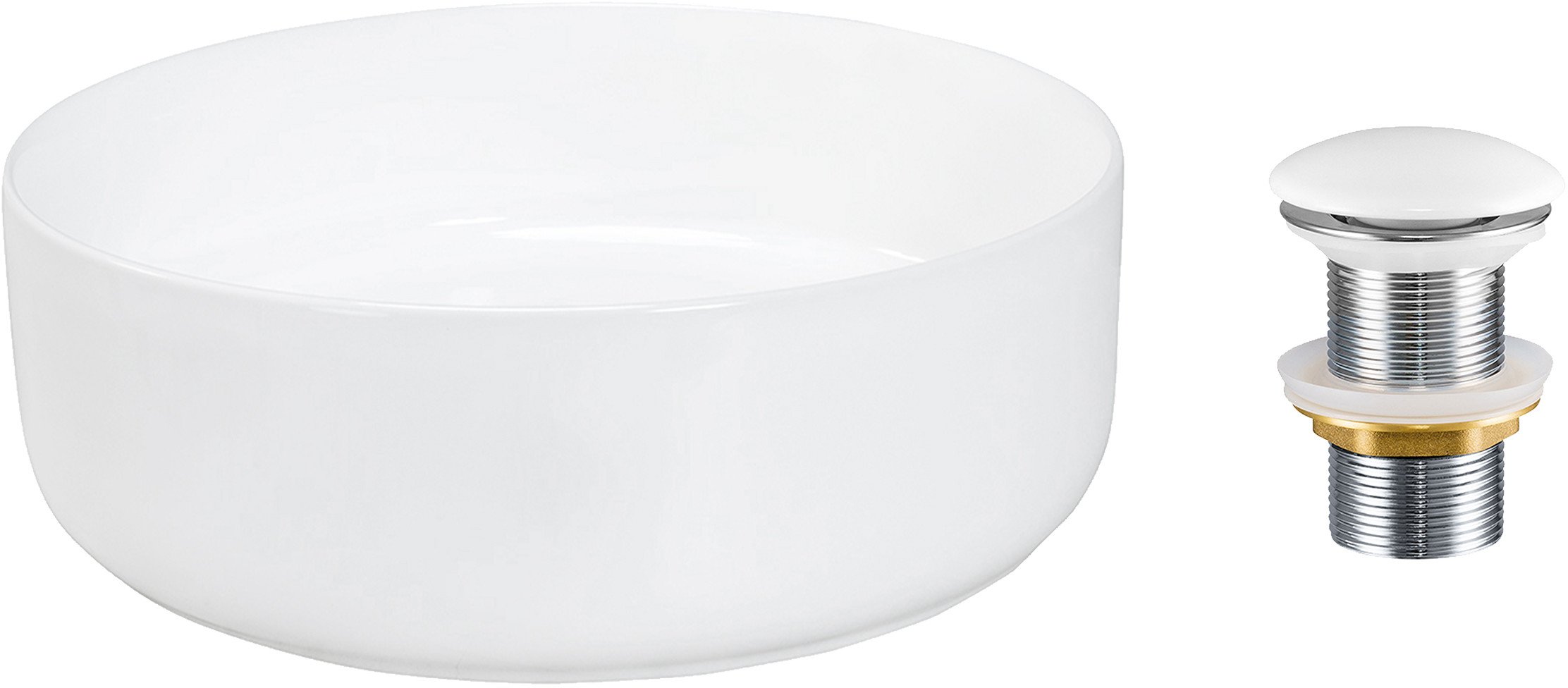 Zestaw Umywalkowy z Korkiem Click-Clack