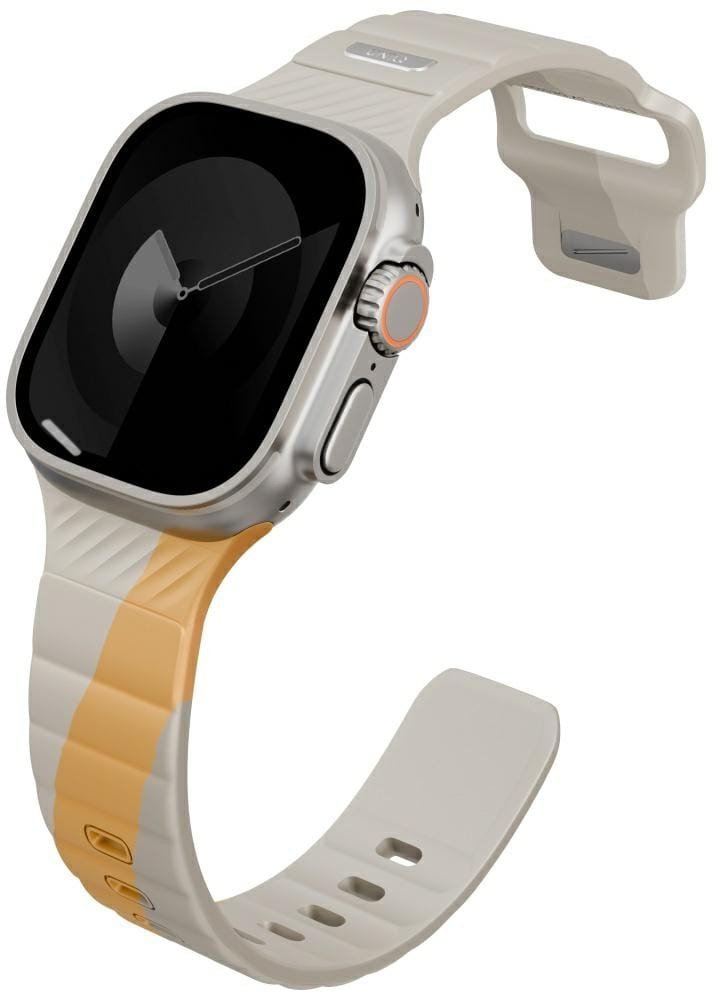 Strap UNIQ Stride De Rubber for Apple Watch 49/46/45/44mm beige