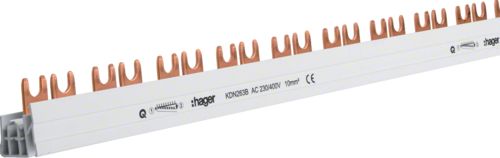 Hager Szyna łączeniowa 2P 63A 10mm2 widełkowa 1+N (KDN263A)
