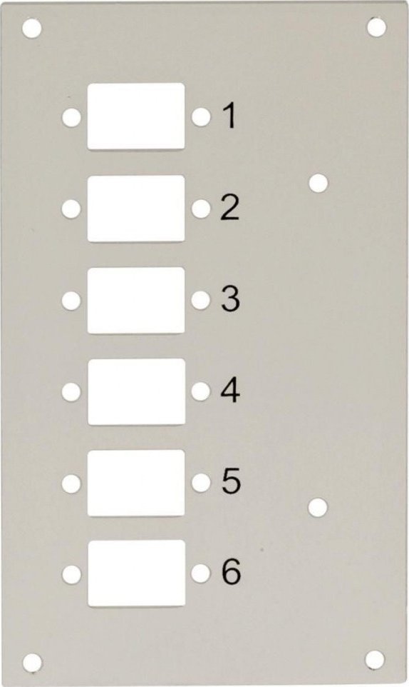 Techly Panel przedni do przełącznicy Techly 109801 na 6 adapterów