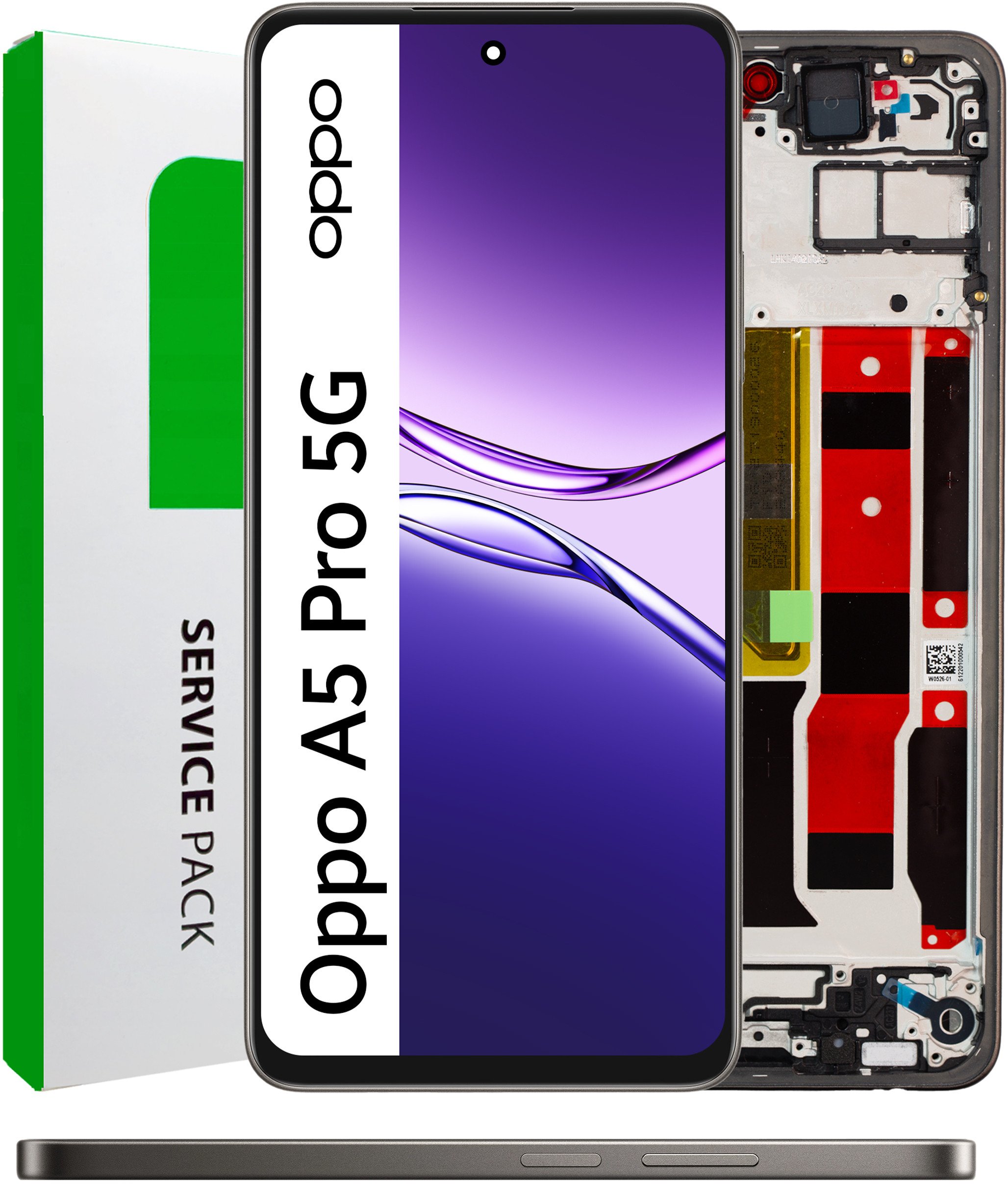 Zila Wyświetlacz do Oppo A5 Pro 5G Ekran LCD Ramka Brązowa Oryginał (5904858354023)