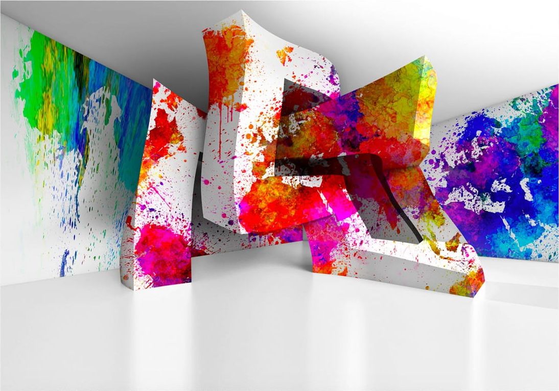 DecoNest Fototapeta - Trójwymiarowe kształty - 150X105