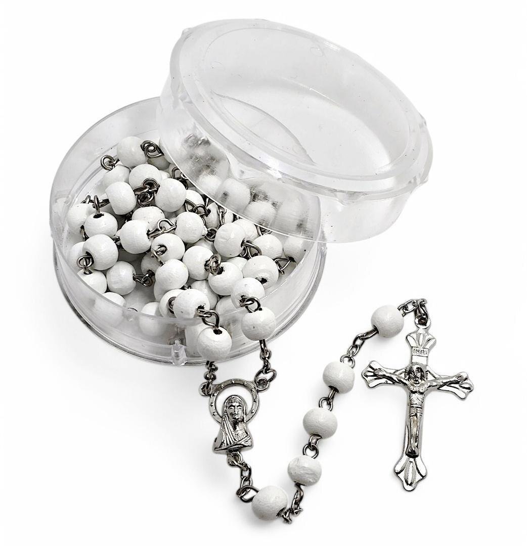 Różaniec biały pachnący z pudełkiem