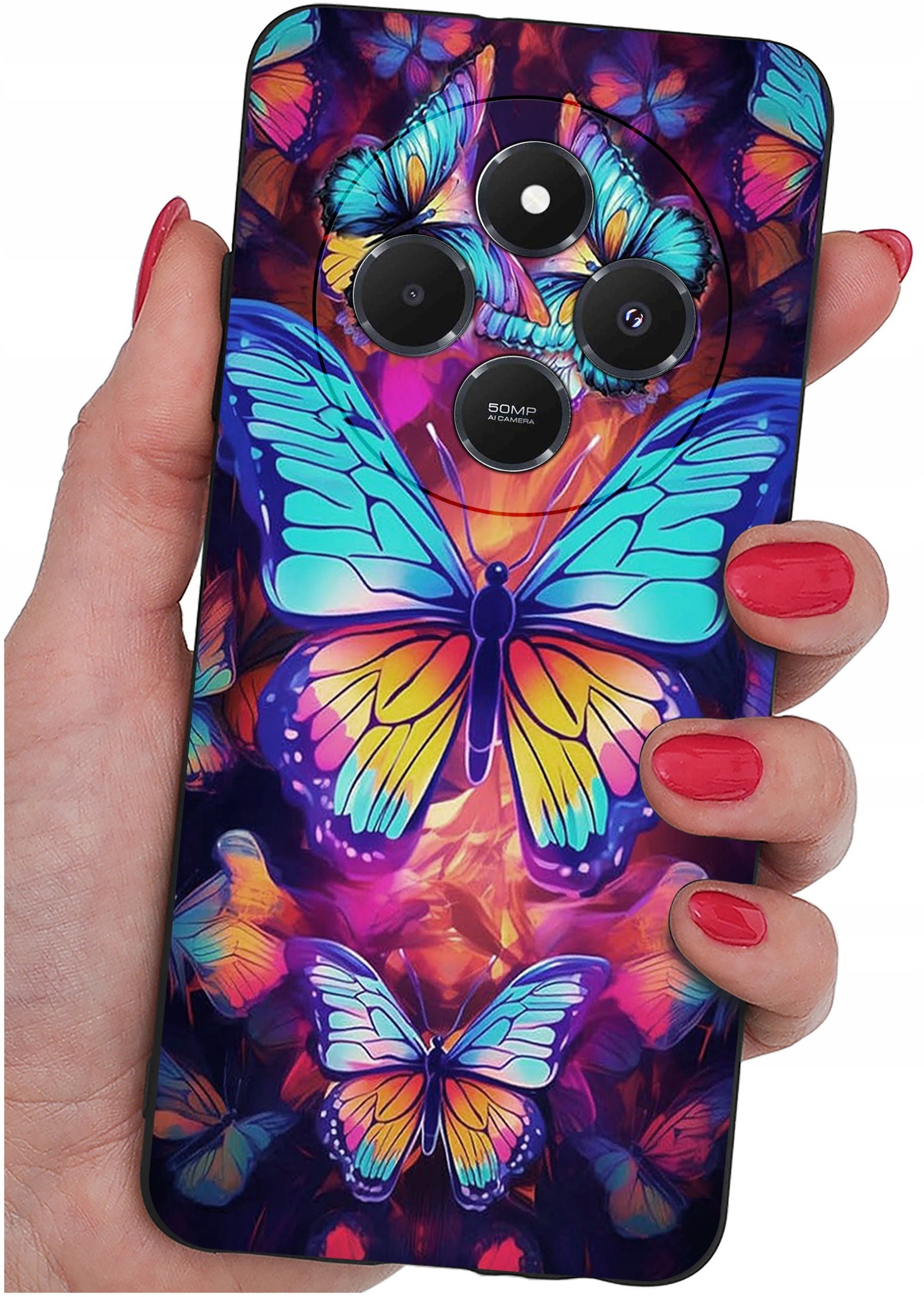 Etui do Xiaomi Redmi 14C WZORY |SILIKONOWE MATT CASE + SZKŁO 9H