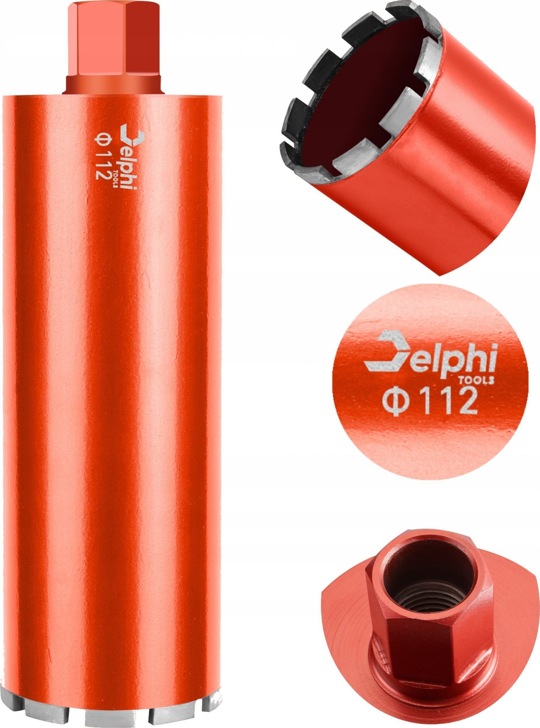 Wiertło Delphi Tools WIERTŁO KORONOWE DIAMENTOWE DO BETONU 112 x 450mm
