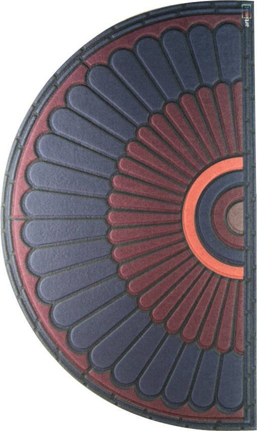 Direct Home and Garden Wycieraczka półokrągła Paw granat