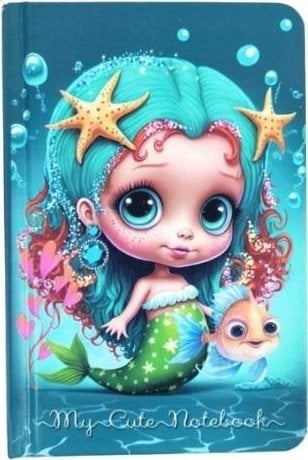 Fresh Notatnik 140x95/64K kratka Mała Syrenka FRESH