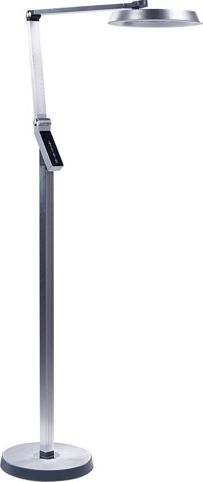 Lampa podłogowa Beliani Lampa podłogowa LED srebrna CARINA