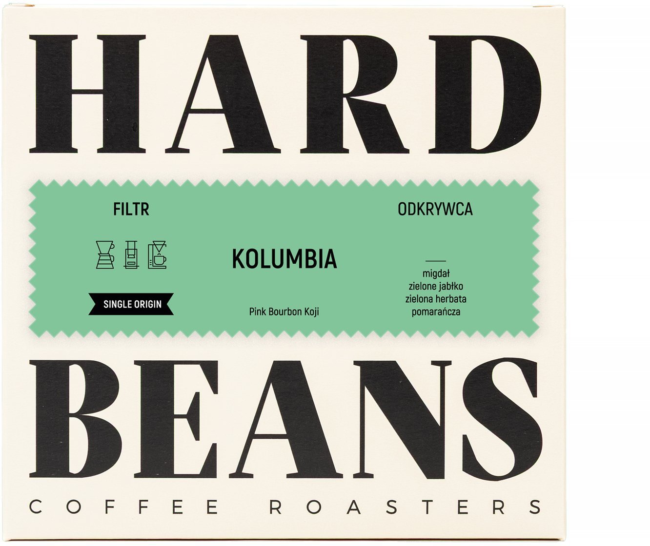Hard Beans - kawa ziarnista Kolumbia Pink Bourbon Koji SupernaturalFilter 200 g