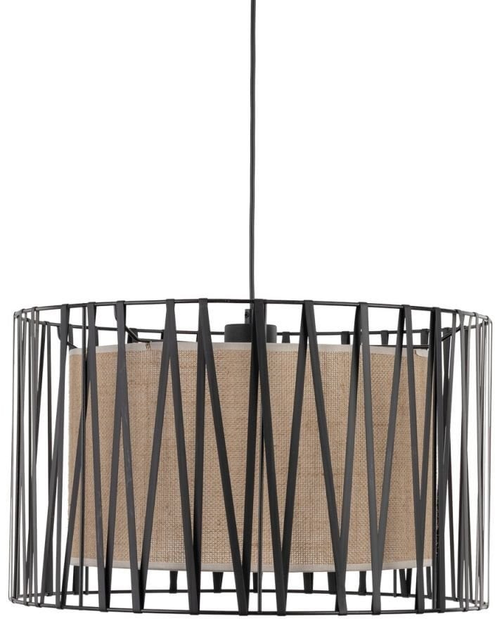 TK Lighting Harmony 4557 lampa wisząca zwis 3x15W E27 czarna/juta