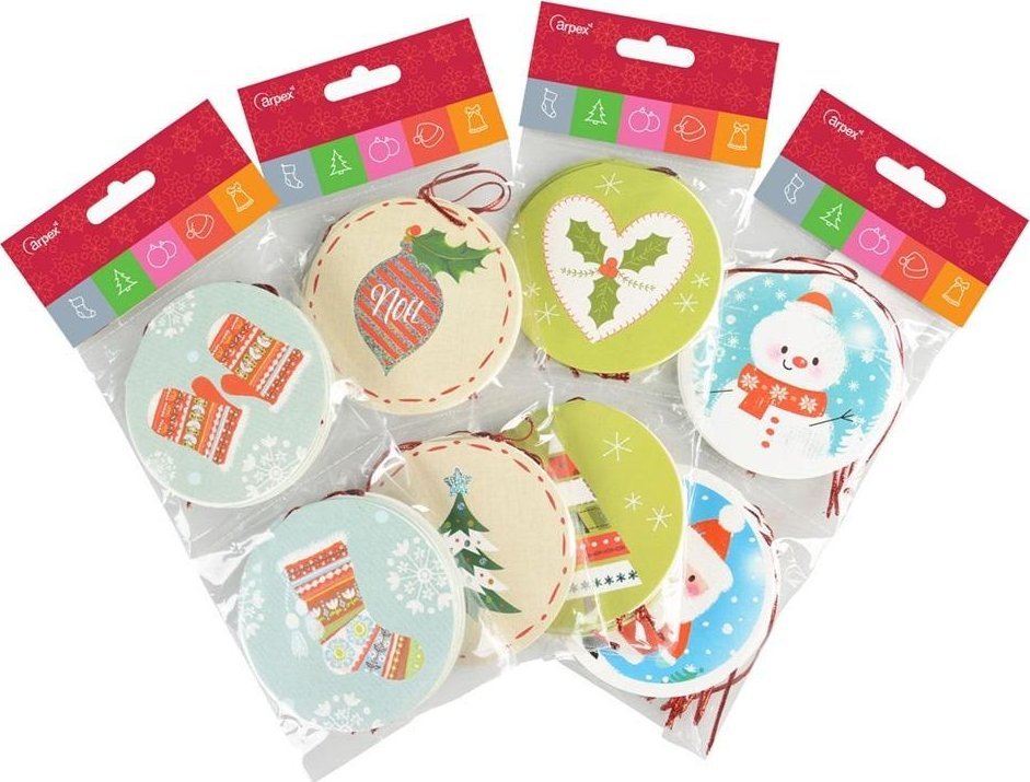 Ozdobne karneciki na prezenty 16szt