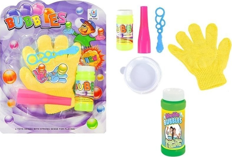 Zestaw bańki mydlane magiczna rękawica, rękawiczka 1436 Lean Toys mix cena za 1 szt