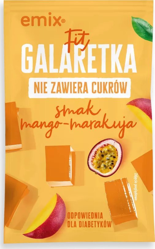 Emix Emix Fit Galaretka bez cukru o smaku mango-marakuja 25 g