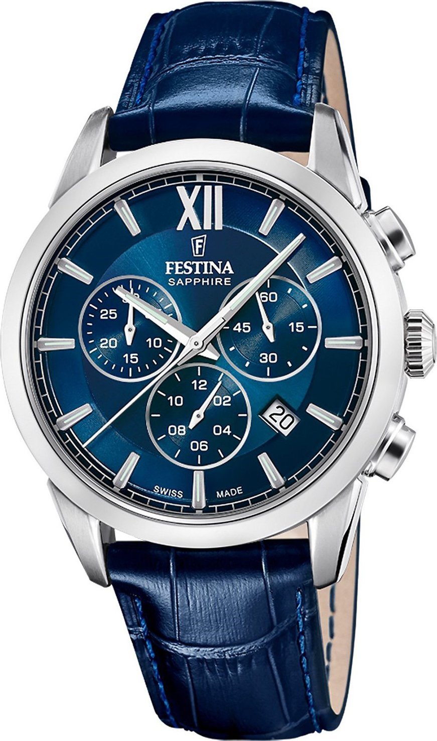 Zegarek Festina Zegarek męski Festina F20041-2 niebieski
