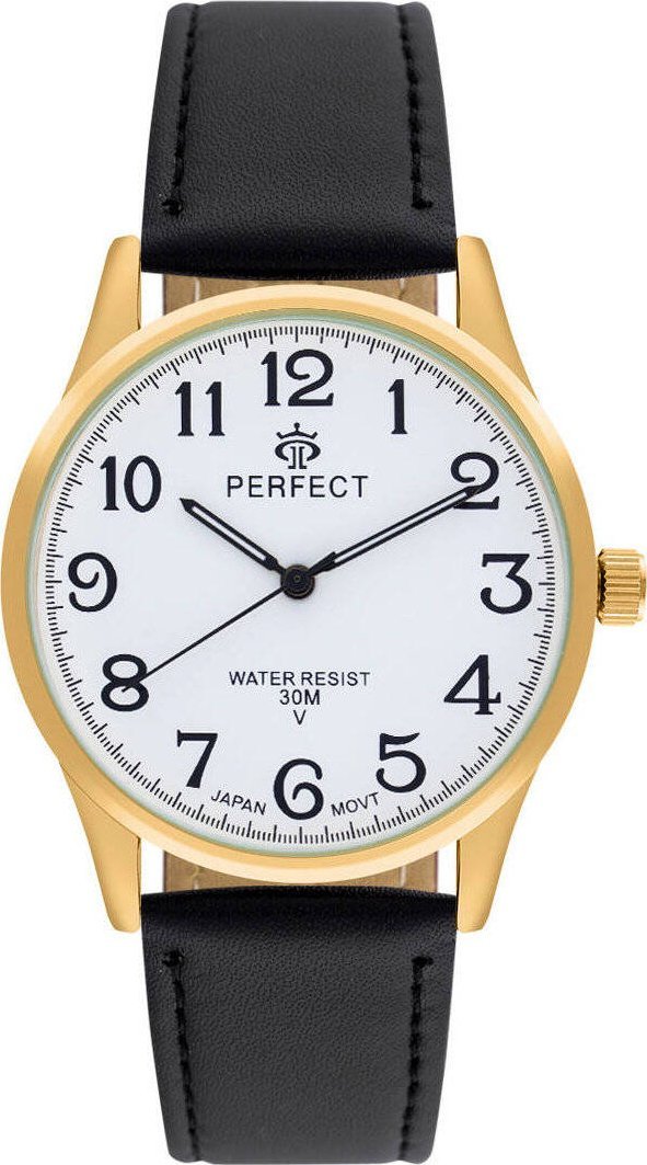 Zegarek Perfect Zegarek Perfect GXB421-11 męski klasyczny czytelny .
