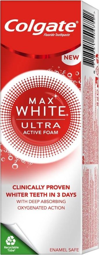 Colgate Colgate Pasta do zębów Max White - Ultra Active Foam 50ml