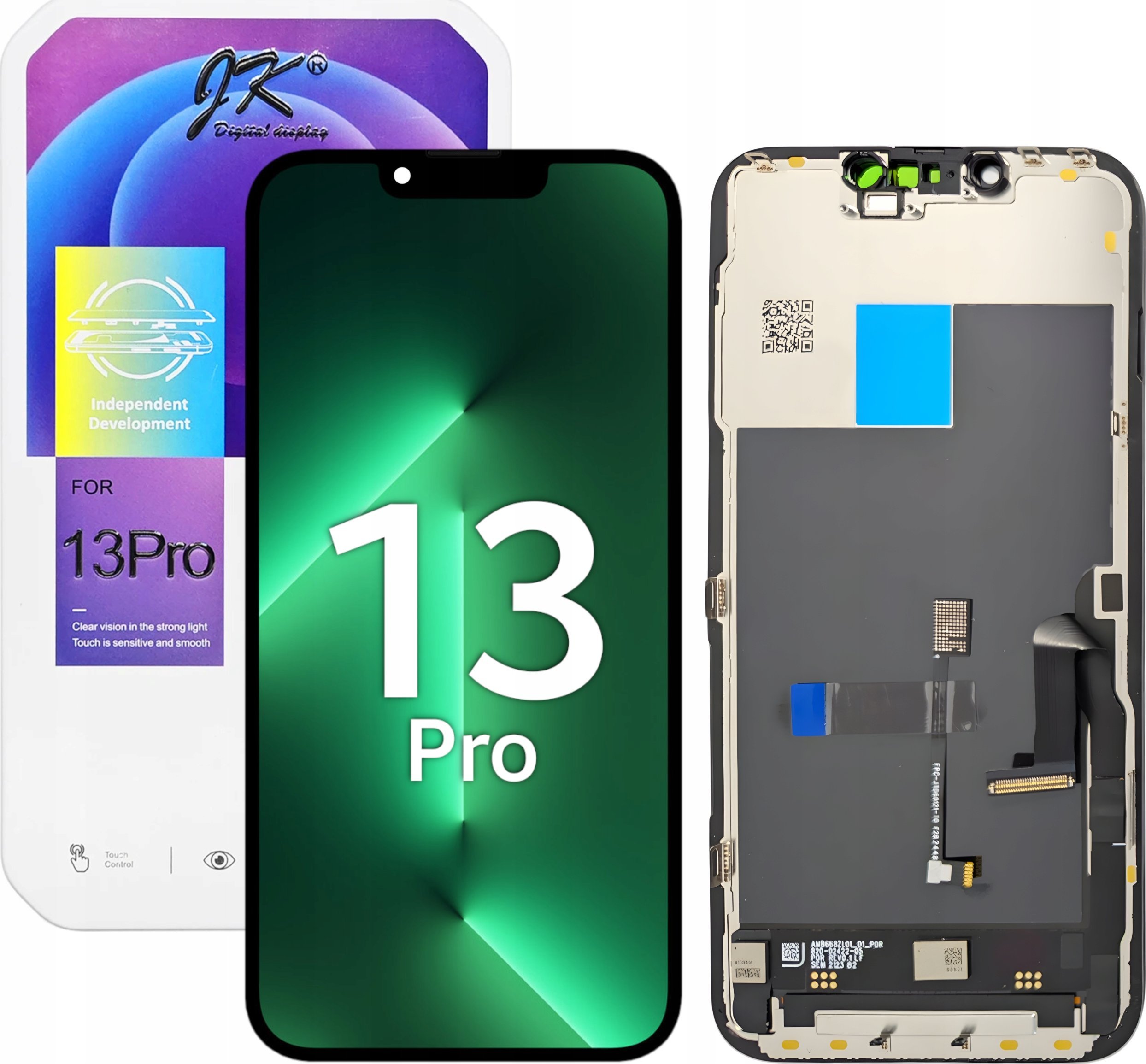 WYŚWIETLACZ EKRAN LCD DO IPHONE 13 PRO JK INCELL WYMIENNY CHIP (A2638, A2483, A2636, A2639, A2640)