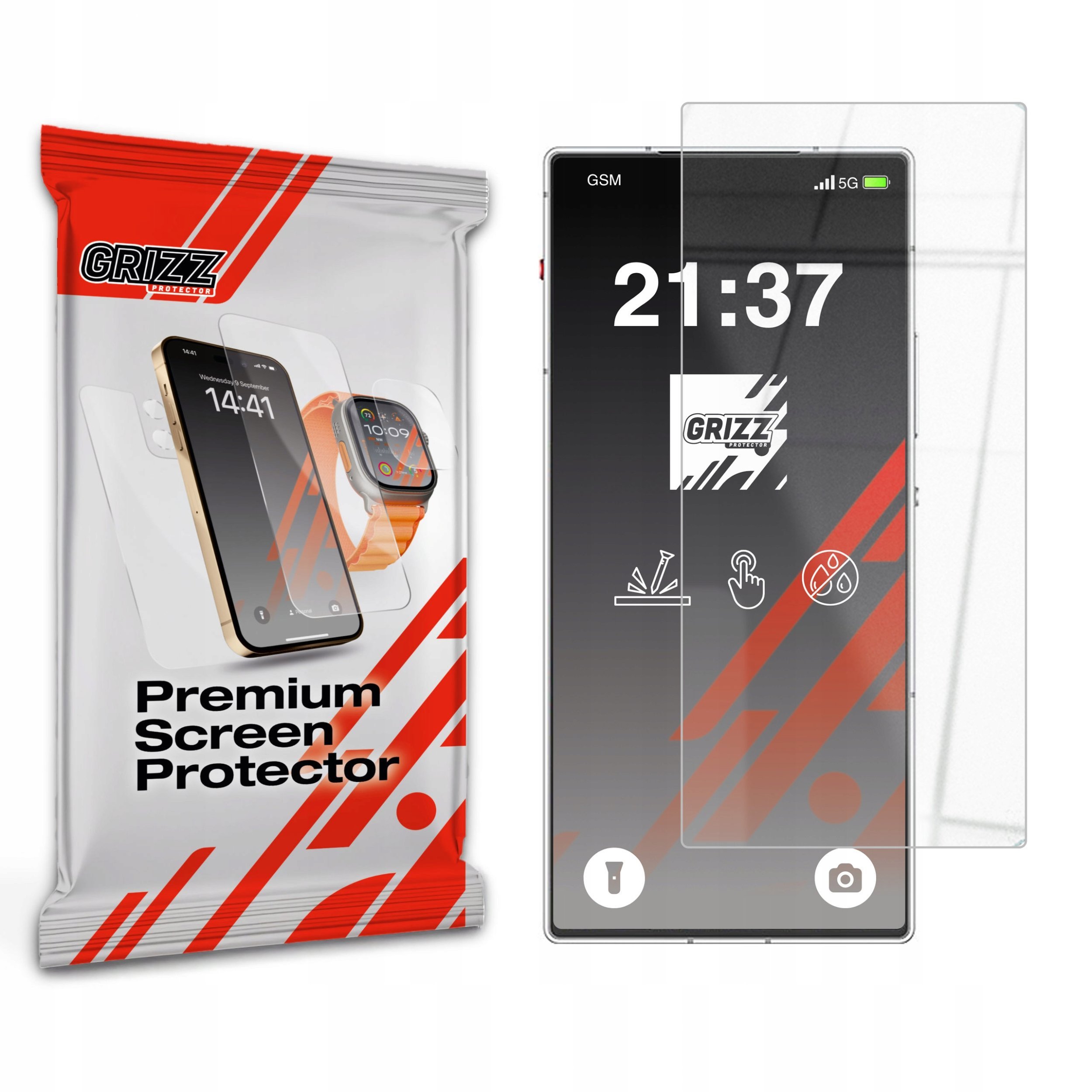 Szkło hybrydowe GrizzGlass HybridGlass do ZTE nubia RedMagic 10 Air